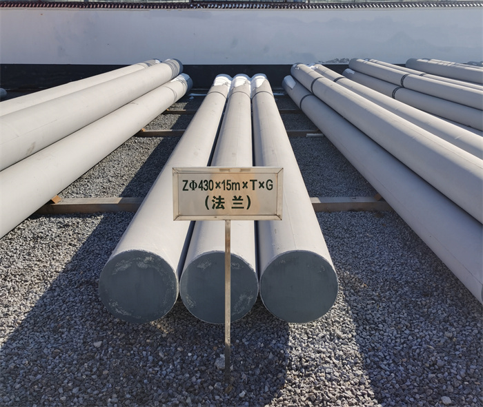 鄄城430×15米×T×G砼电力电杆